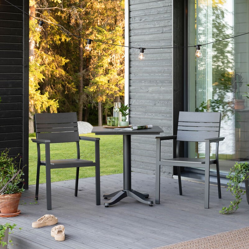 Brafab Patio aintwood parvekesetti antrasiitti/harmaa