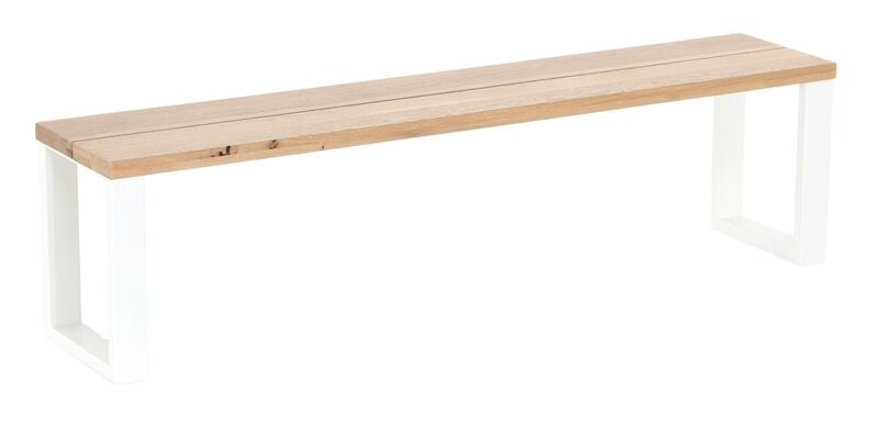 Manner tammi penkki 170x35,5 cm lakattu tammi/valkoinen