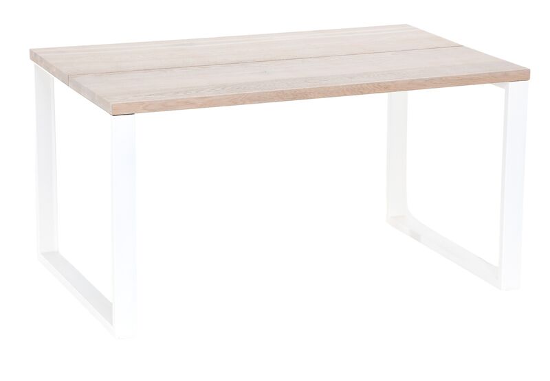 Manner tammi lankkupöytä 140x90 cm valkolakattu tammi/valkoinen