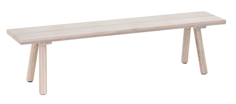 Veini tammi penkki 170x35,5 cm valkolakattu tammi