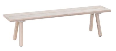 Veini tammi penkki 170x35,5 cm valkolakattu tammi