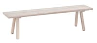 Veini tammi penkki 170x35,5 cm valkolakattu tammi