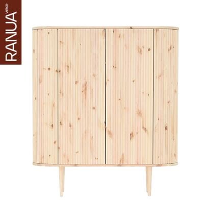 Taimi kaappi 111x41x127,5 cm puuvalmis rakennussarja