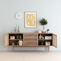 Mooda Lexie senkki 190x42x79 cm valkolakattu