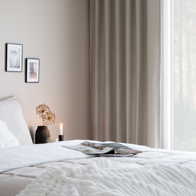 Pinja pimentävä verho vaalea hiekka