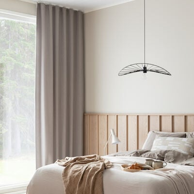 Pinja pimentävä verho 2kpl 135x250 cm vaalea hiekka (B-10 1840)