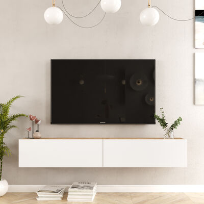 Vivano Style seinään kiinnitettävä tv-taso 180x32x30 cm rustiikki