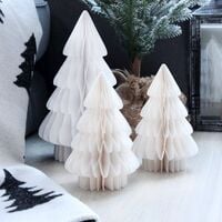 Winteria paperikuusi 30 cm valkoinen
