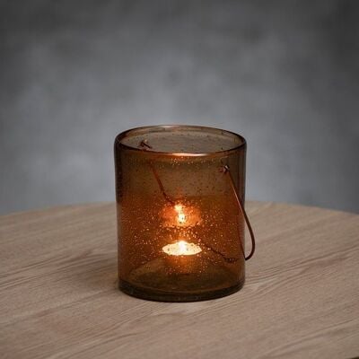 Fanni K Kupla lasilyhty 14 cm yönsininen