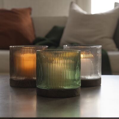 Fanni K Vekki lasilyhty 14 cm ruskea