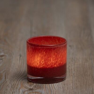 Fanni K Ruska lasilyhty 8 cm tiilenpunainen