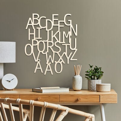 Papurino ABC design letters puutaulu puu