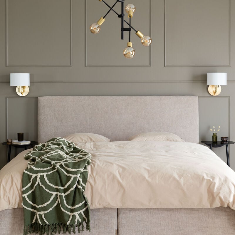 Unia Luxus sängynpääty sileä 190x122 cm Omega 08 kangas