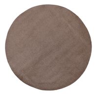 Karuselli nukkamatto pyöreä 160 cm ruskea