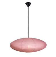 Nordlux Villo riisipaperivarjostin Ø60 cm roosa
