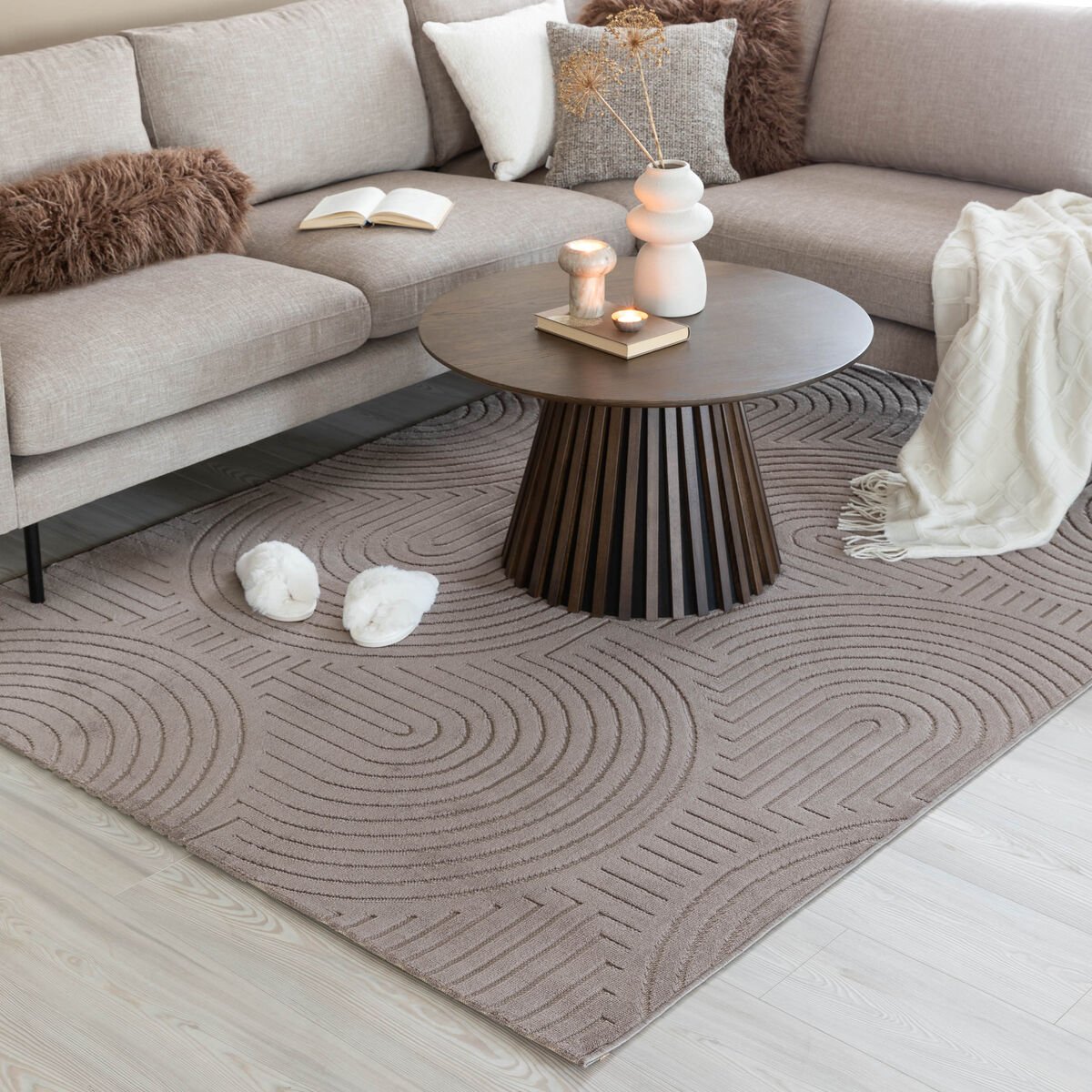 Veke Cannes matto 200×290 cm taupe