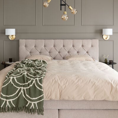 Unia Luxus sängynpääty napeilla 170x121 cm räätälöitävä Omega kangas