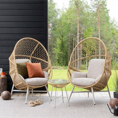 Mooda Cane oleskeluryhmä luonnonväri/greige