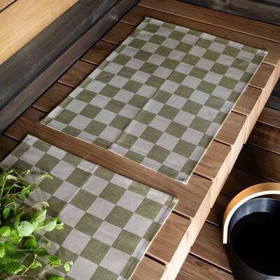 Saaga saunapefletti 2 kpl 46x60 cm ruskea/beige