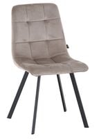 Kiova tuoli beige sametti G062-14, mustat jalat