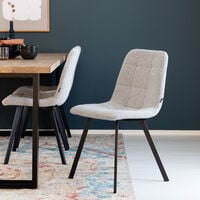 Kiova tuoli vaalea beige UF995-02, mustat jalat