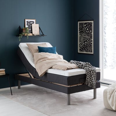 Unia Pronssi moottorisänky 90x200 cm hiekka, 8cm prof vm, metallijalat