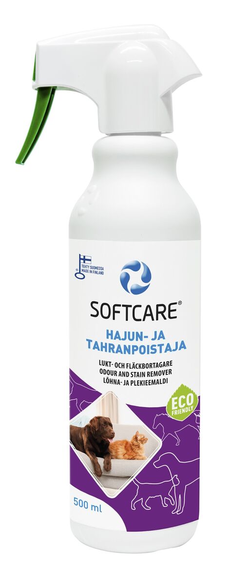 Softcare hajun- ja tahranpoistaja tekstiileille 500 ml