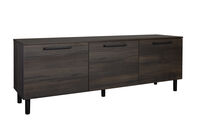 Solo tv-taso 166 cm kolmella ovella tumma tamm