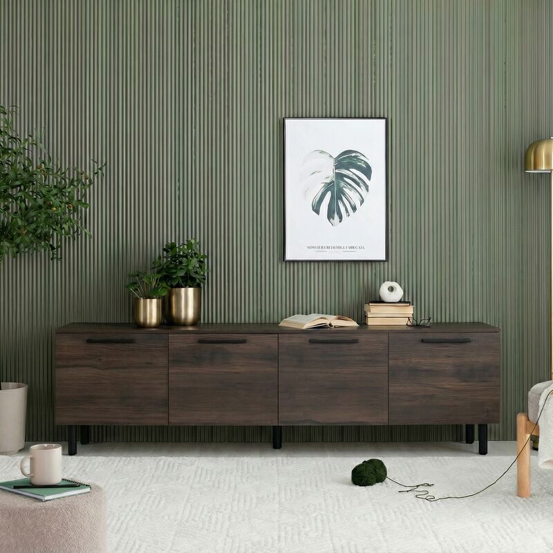 Solo tv-taso 220 cm neljällä ovella tumma tammi