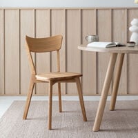Koto tuoli öljytty tammi, puuistuimella