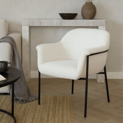 Mooda Evelyn nojatuoli valkoinen