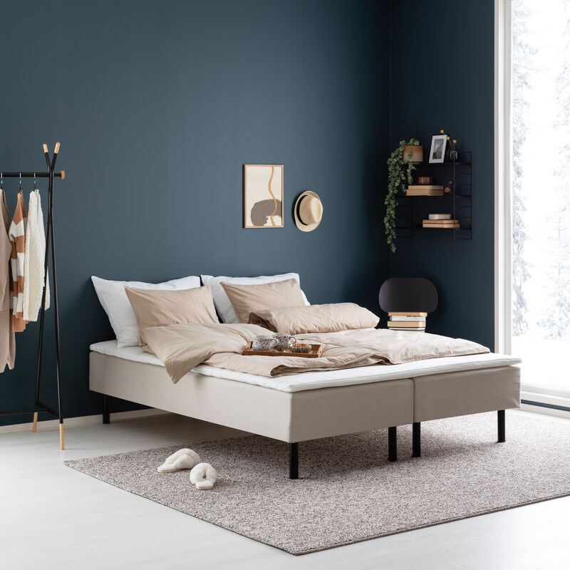 Vivano Pocket runkopatjapaketti 160x200 cm beige Colet 24, 4 cm prof.vm petauspa