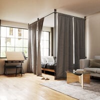 Umbra Anywhere verhotanko/tilanjakaja 305x176 cm mattamusta