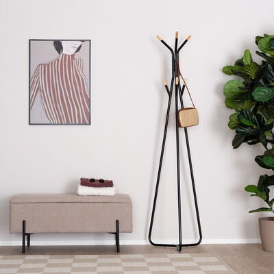 Tripod pystynaulakko musta/luonnonväri