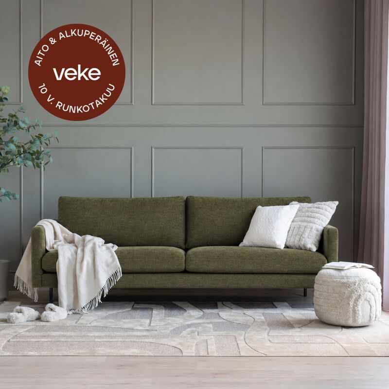 Scandic Copenhagen vihreä Home 14, mustat jalat
