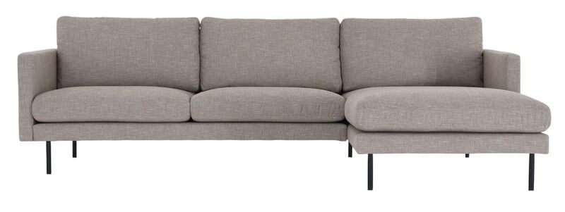 Scandic Copenhagen divaanisohva oikea beige Verdon 416, mustat jalat