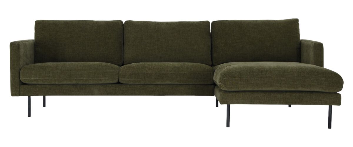 Scandic Copenhagen divaanisohva oikea vihreä Home 14, mustat jalat