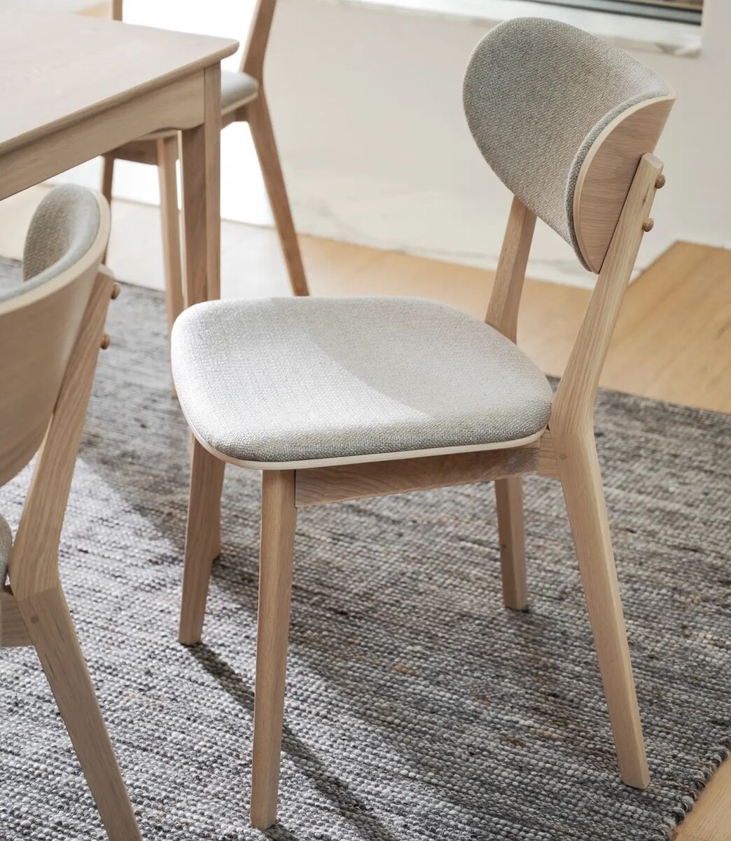 Rowico Home Kato tuoli valkolakattu tammi/harmaa beige
