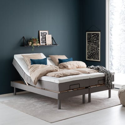 Unia Pronssi moottorisänkypaketti 180x200 cm hiekka, 5cm profiloitu vm, metallij