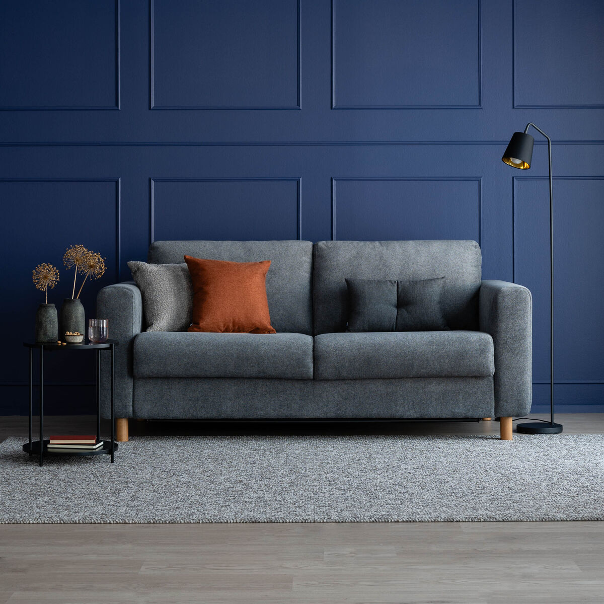 Alppi 3-istuttava vuodesohva harmaa Storm 97