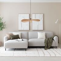 House Nordic Salvador divaanisohva vasen vaaleanharmaa HN1253