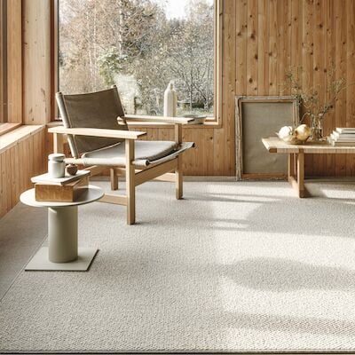 VM Carpet Hehku villamatto 200x255 cm greige 274 vakiokantti