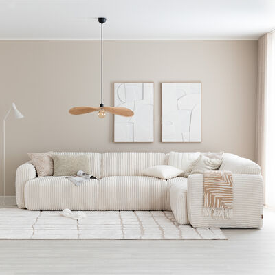 Lumo kulmasohva 3K1,5/1,5K3 Mega 05 valkoinen