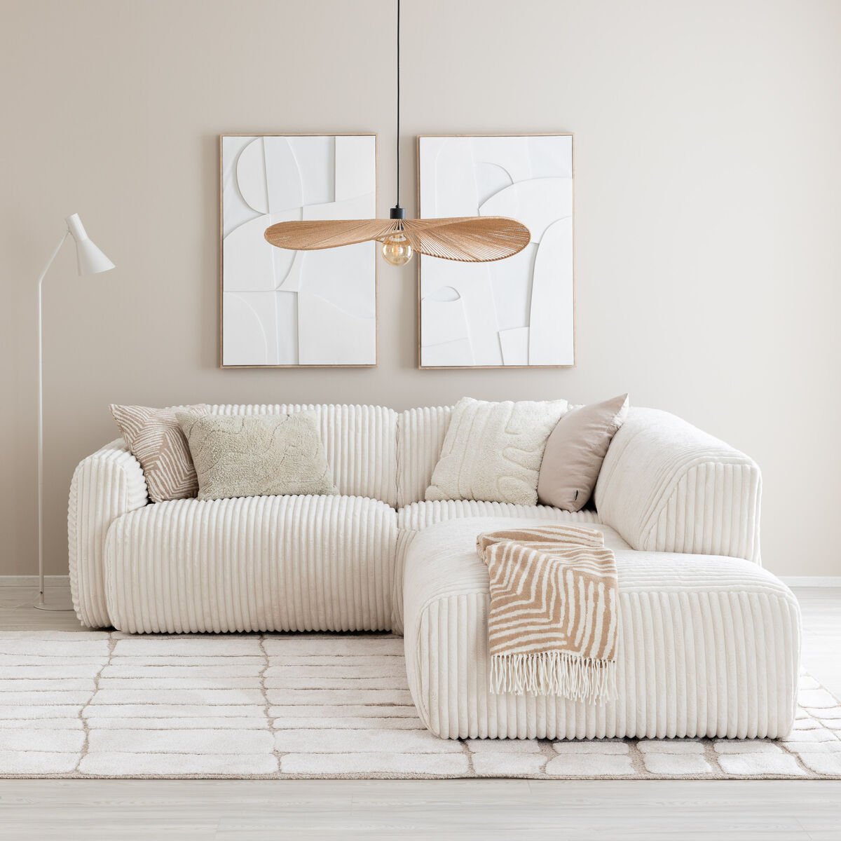 Lumo Mini avokulmasohva valkoinen