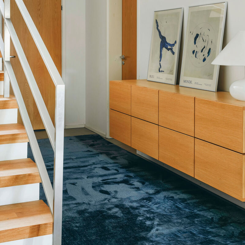 VM Carpet Sametti nukkamatto sininen