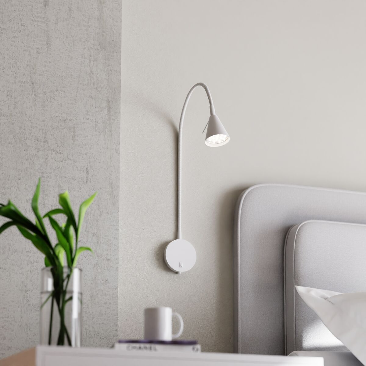 Sessak Amara seinävalaisin valkoinen