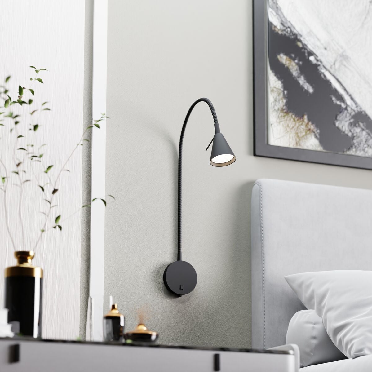 Sessak Amara seinävalaisin musta