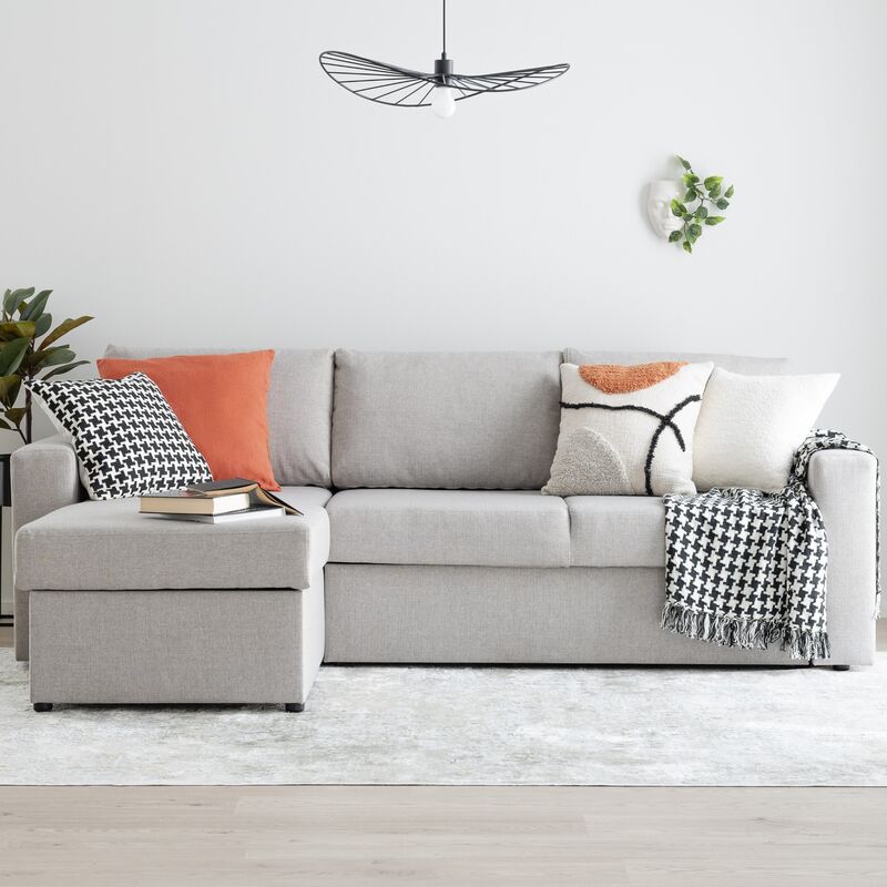 Ruuhi divaanivuodesohva vasen hiekka Hygge 10