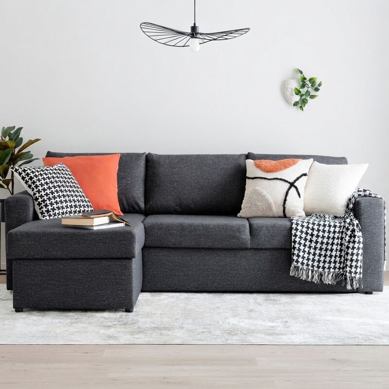 Ruuhi divaanivuodesohva vasen musta Hygge 99
