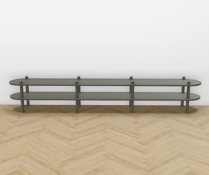 Askel matala tv-taso 230x35x38 cm samma